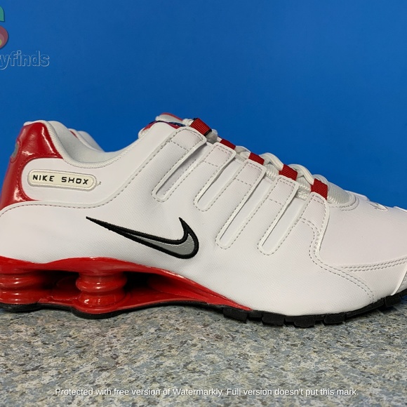 Nike Shox NZ Mens Size White Red Black Silver Gym Nike Shox NZ Mens Size White Red Black Silver Gym